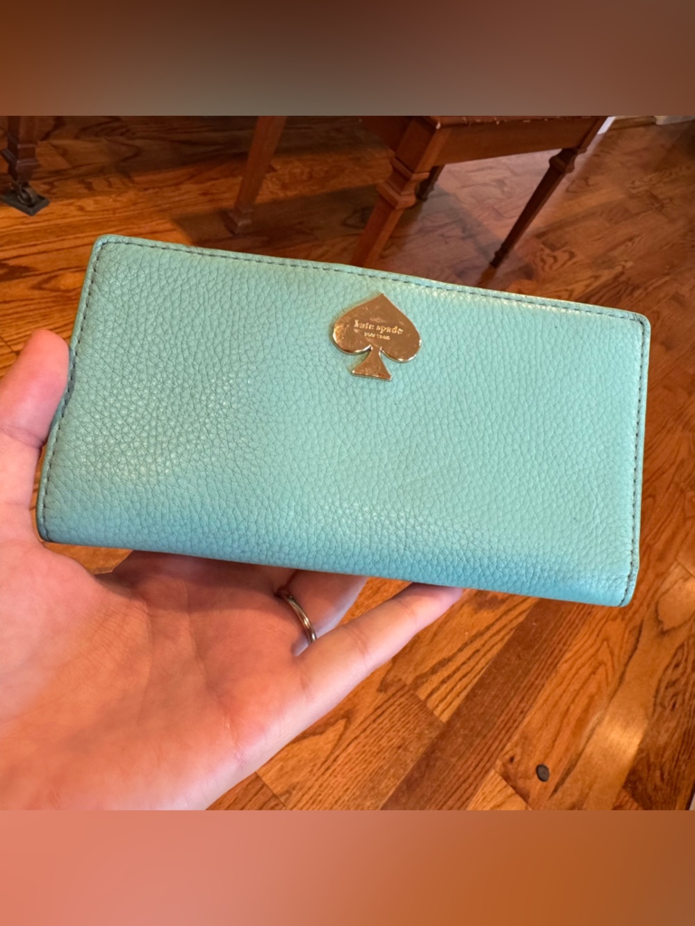 Kate Spade Turquoise Leather Wallet